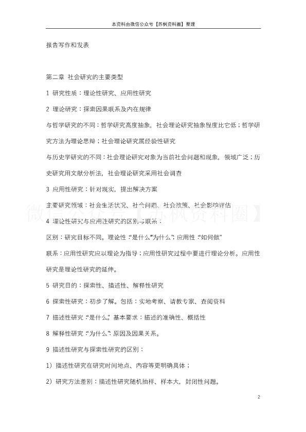 社会研究方法